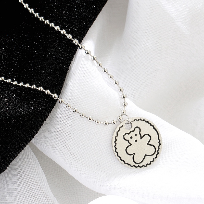 【Kifli】Vòng cổ bạc phong cách hiphop unisex dành cho nam/ nữ