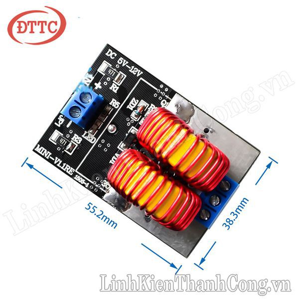 Mạch Nung Cao Tần ZVS Mini 120W 5V-12VDC