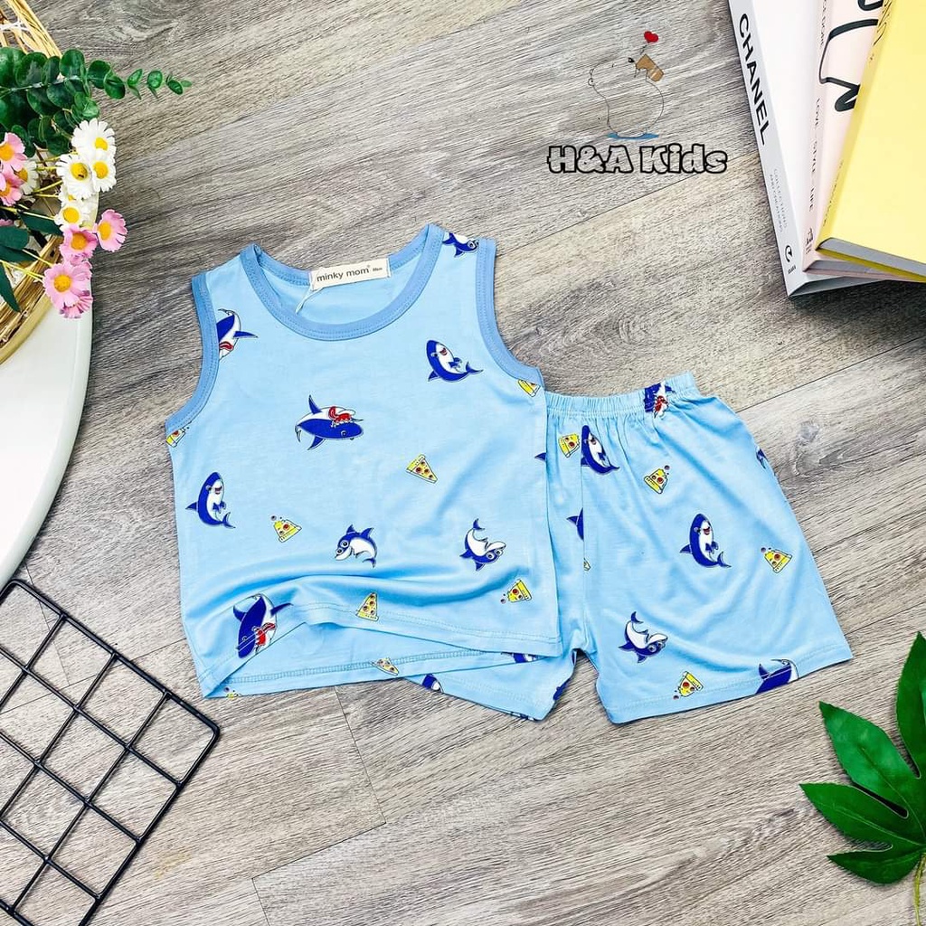 [Bé 20-33kg] Bộ Ba lỗ thun lạnh SIZE ĐẠI cho bé trai bé gái - HÀNG CHUẨN LOẠI 1