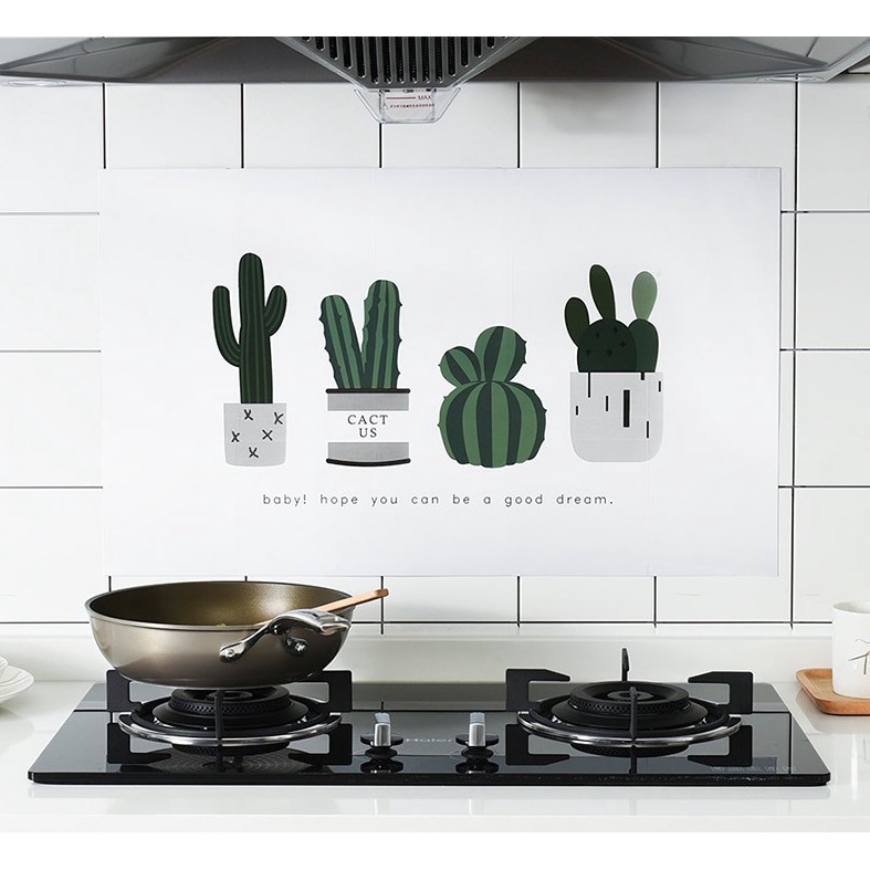 Giấy dán tường nhà bếp, miếng dán bếp chống bắn dầu mỡ, chịu nhiệt cao | BigBuy360 - bigbuy360.vn