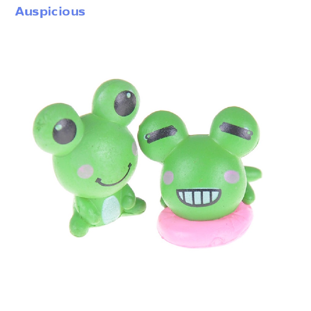 Set 2 Mô Hình Chú Ếch Mini Trang Trí Sân Vườn / Nhà Cửa / Tiểu Cảnh Diy