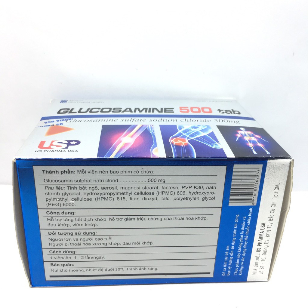 Glucosamin 500mg Tab  (Hộp/100v)