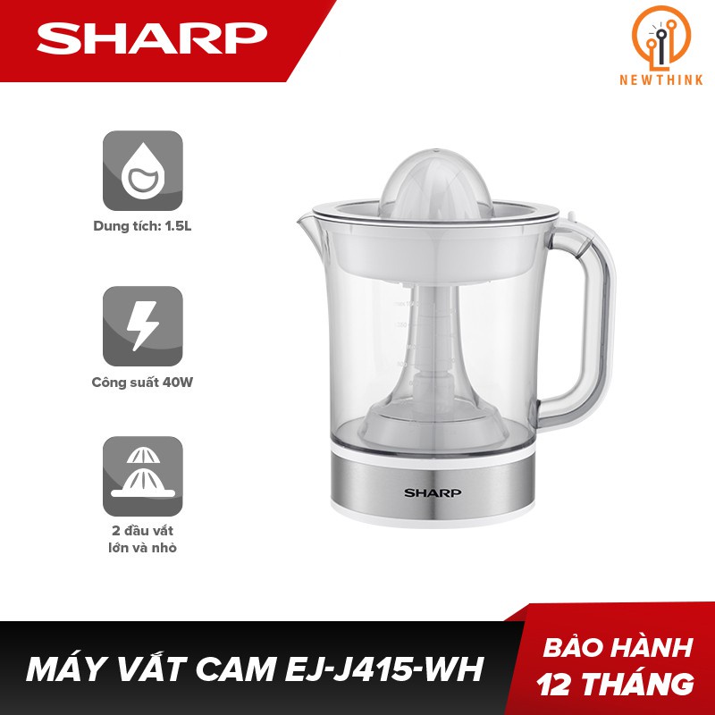 Máy vắt cam Sharp EJ-J415-WH - Hàng chính hãng