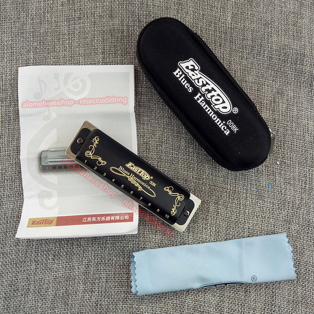 Kèn harmonica diatonic Easttop T008K Đen