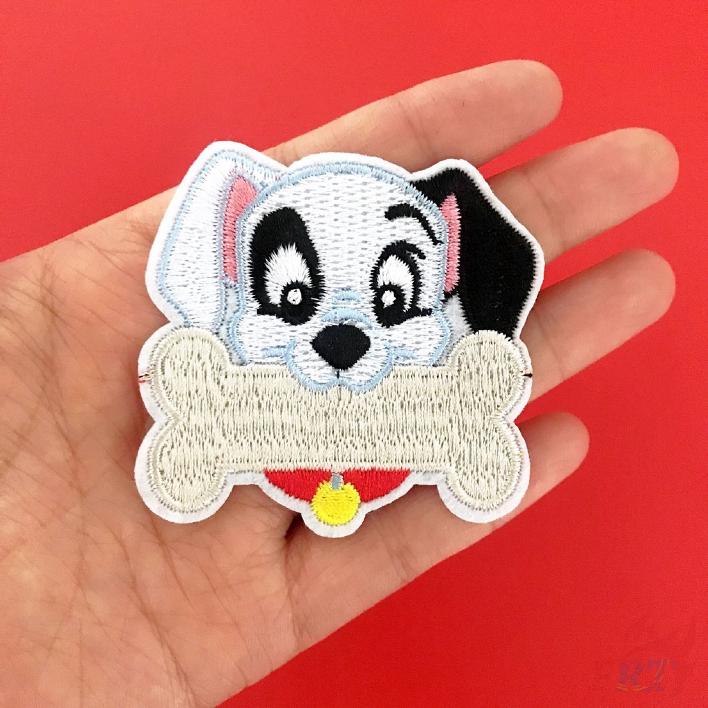 Miếng ủi thêu trang trí quần áo hình 101 chó đốm thiết kế dễ thương