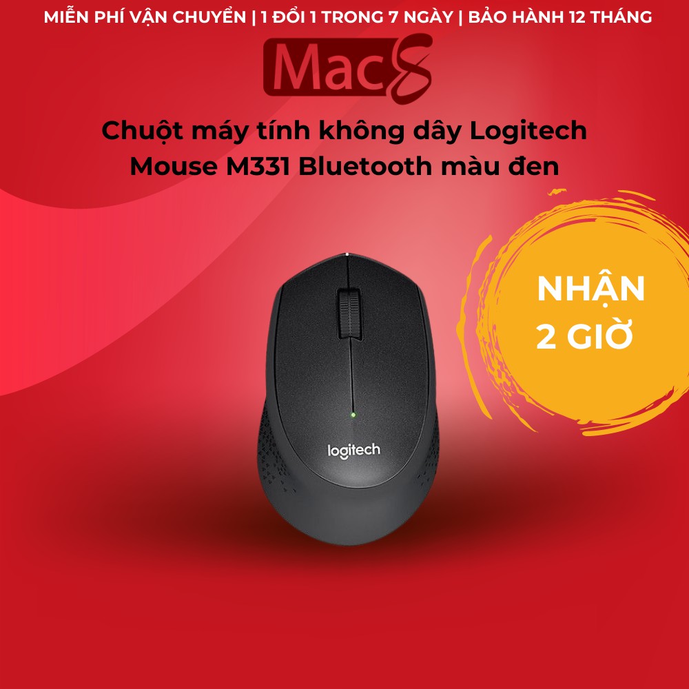 Chuột máy tính không dây Logitech Mouse M331 Bluetooth màu đen