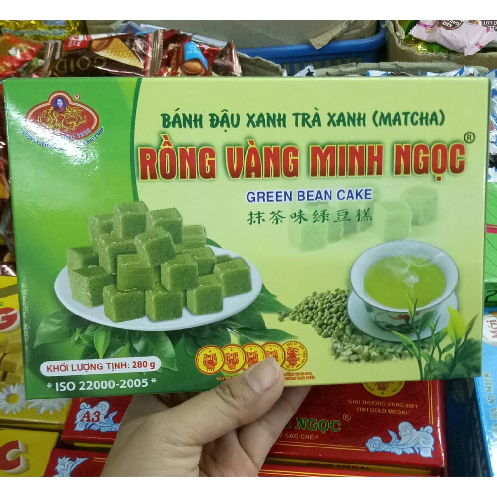 Bánh đậu xanh trà xanh MatCha hộp 280gr