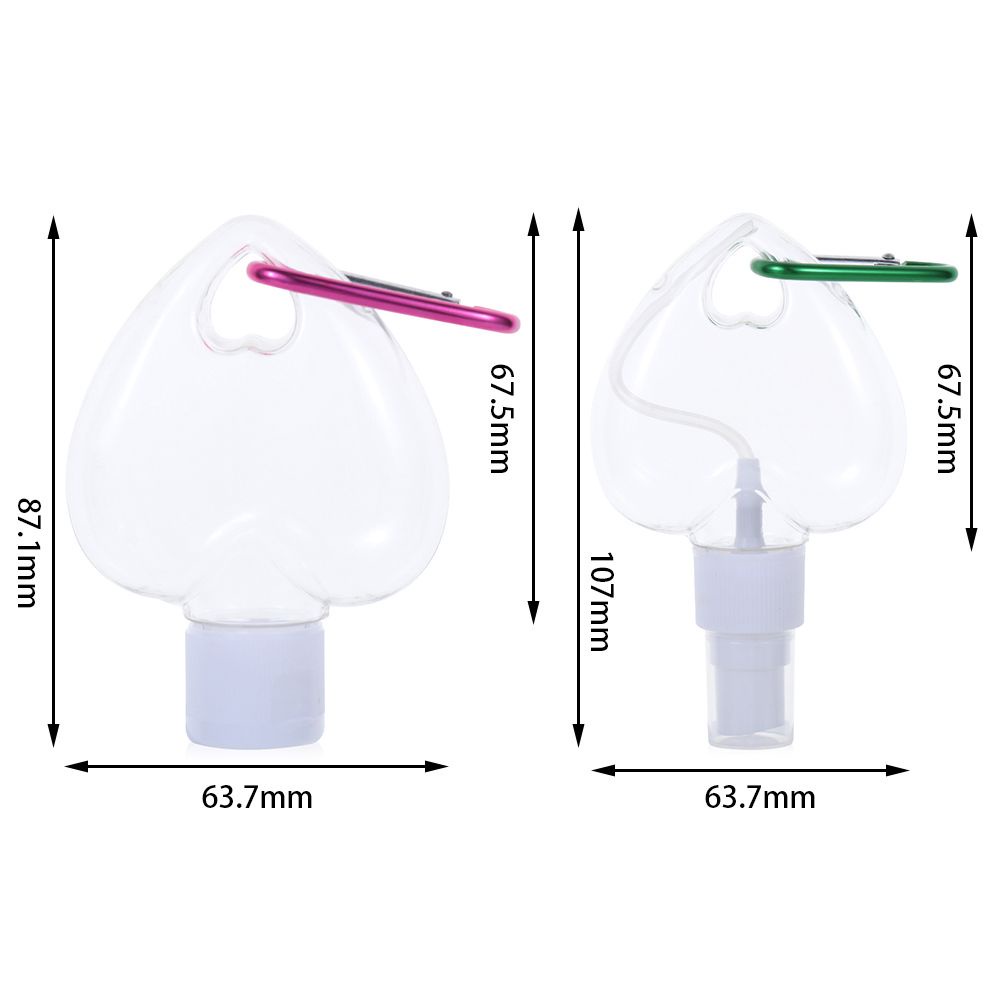 Lọ Rỗng Trong Suốt Đựng Nước Hoa 50ml Có Móc Kim Loại Tiện Dụng