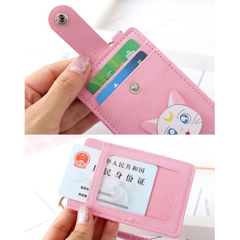 Ví mini chứa thẻ ATM và thẻ giữ xe kiêm móc khóa dễ thương