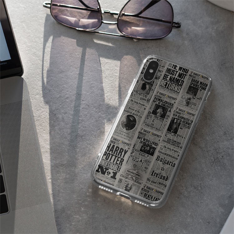 Ốp lưng HARRY POTTER newspaper COOL and CHILL cho Iphone 5 6 7 8 Plus 11 12 Pro Max X Xr PAP20210082