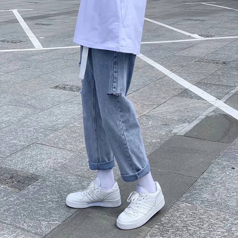 Quần jeans thiết kế thời trang hàn quốc cho nam (S-3XL) | BigBuy360 - bigbuy360.vn