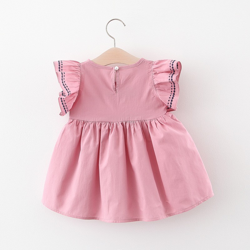 (8-15kg) Váy babydoll bé gái Váy bé gái Hàn Quốc phối nơ D616