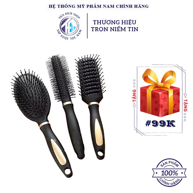 Bộ lược tạo kiểu tóc nam – COMO 3 MÓN đa dụng cho nam & nữ