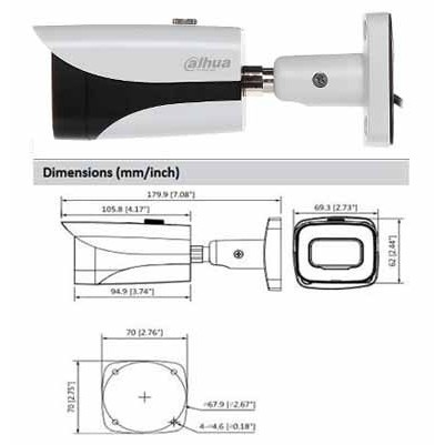 CAMERA DAHUA STARLIGHT DH-HAC-HFW2249EP-A-LED--Giá rẻ, bảo hành 24 tháng chính hãng