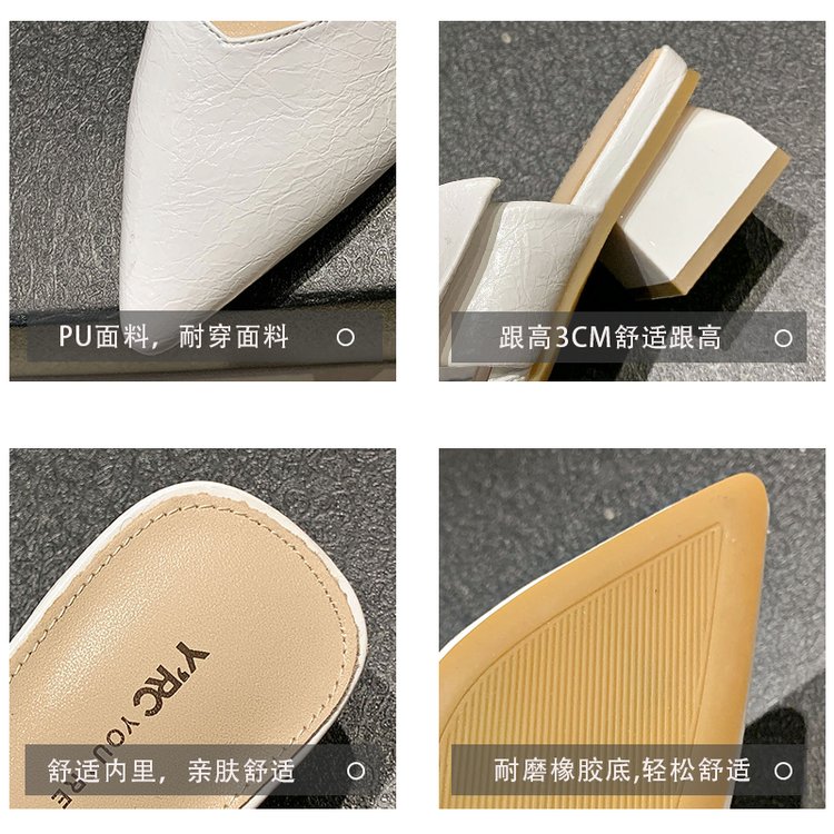 Fashion Pointed Bow Decoration  Flat Slippers for Women