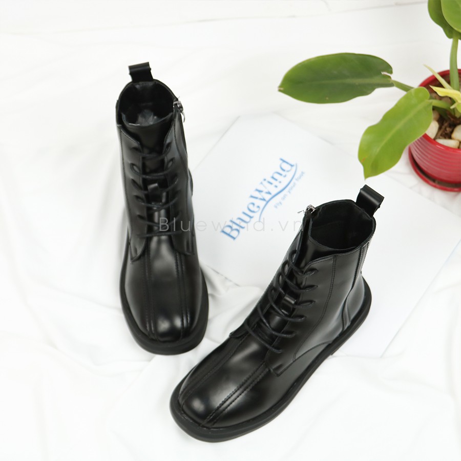 Boots Nữ Hack Chân Chất Liệu Da Siêu Mềm Kiểu Dáng Hàn Quốc BLUEWIND 68717