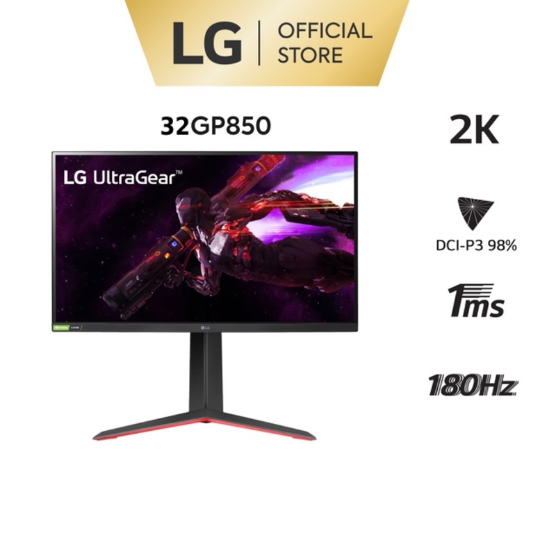 [Mã ELLGHOT giảm 7% đơn 5TR] Màn Hình LG 32GP850-B 32'' UltraGear QHD Nano IPS 1ms 165Hz HDR Monitor with G-Sync