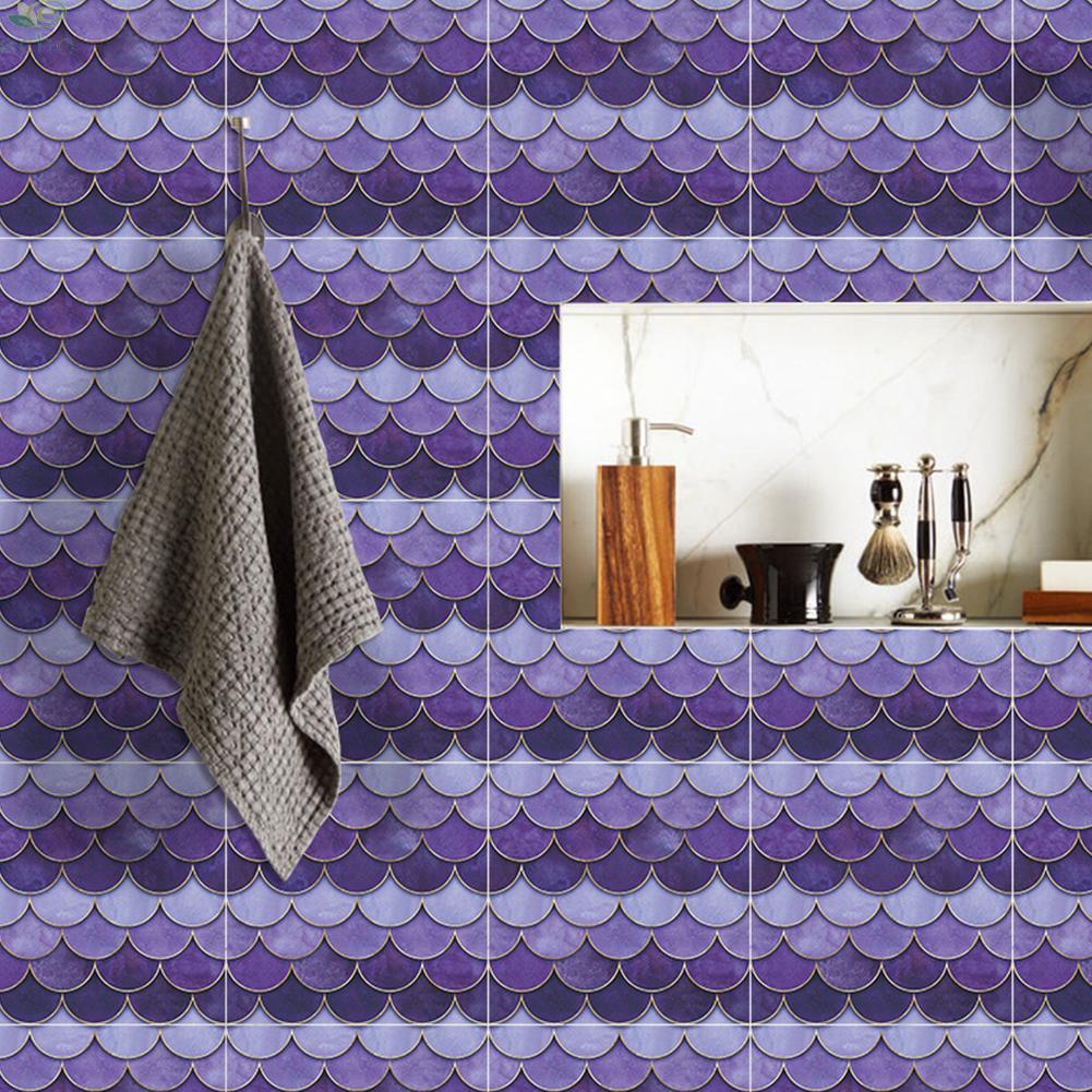 ECHO~Wall Sticker Decor Kitchen Mosaic Self-adhesive Splashback Stickers Tile#Ready Stock