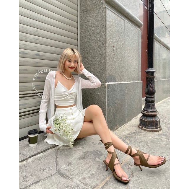 Áo khoác cardigan nữ form dài chất liệu len dệt kim cao cấp co giãn MIEU - JJN06