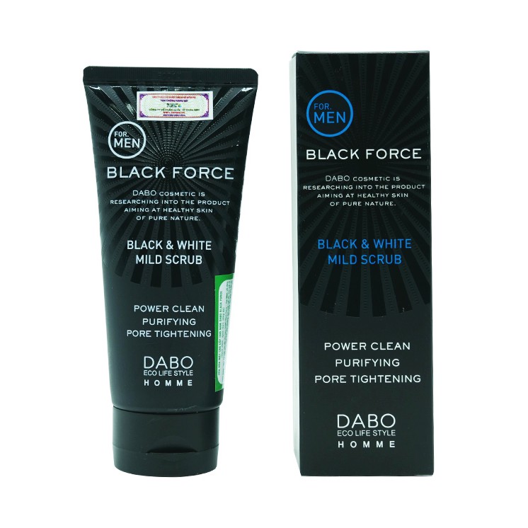 SỮA RỬA MẶT LOẠI SẠCH BỤI BẨN VÀ NGỪA MỤN DÀNH CHO NAM DABO BLACK FORCE 120ML- HÀN QUỐC CHÍNH HÃNG
