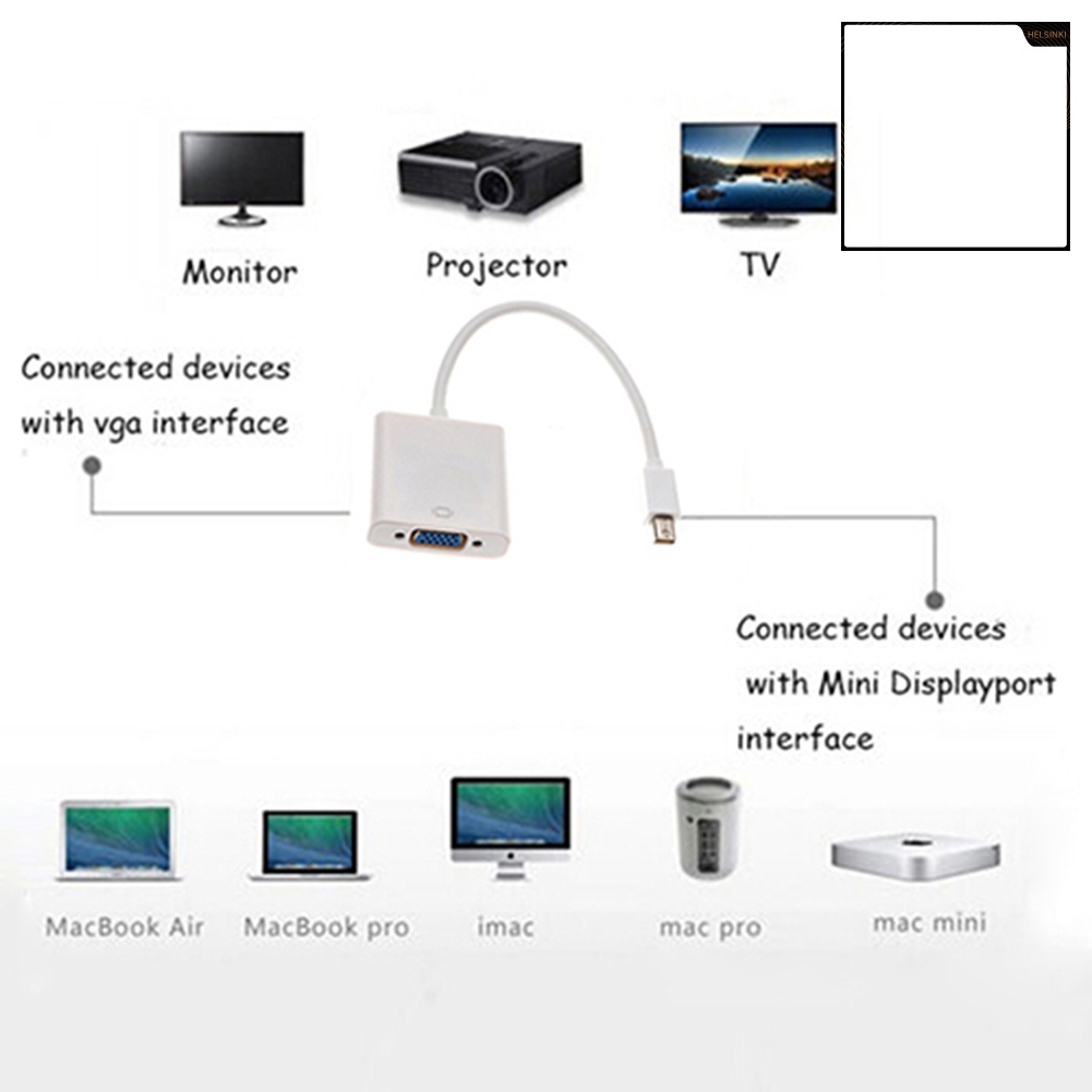 Dây Cáp Chuyển Đổi Dp Sang Vga Cho Macbook Pro | BigBuy360 - bigbuy360.vn