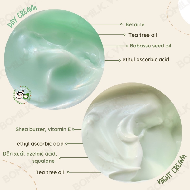Kem dưỡng Bielenda Green tea - Kiềm dầu, giảm/ngăn ngừa mụn, thâm mụn, phục hồi & dịu da