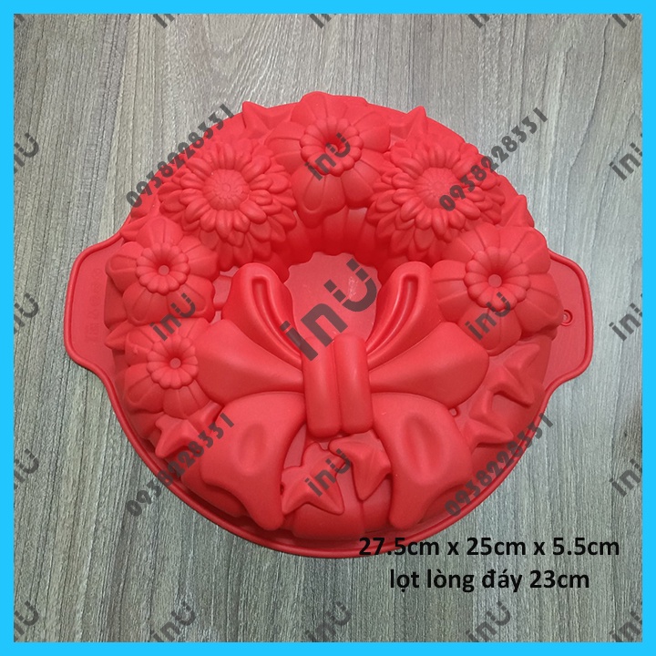 Khuôn silicon bánh chiffon, bánh Donut, mẫu tim kim cương nướng bánh, làm rau câu BSI