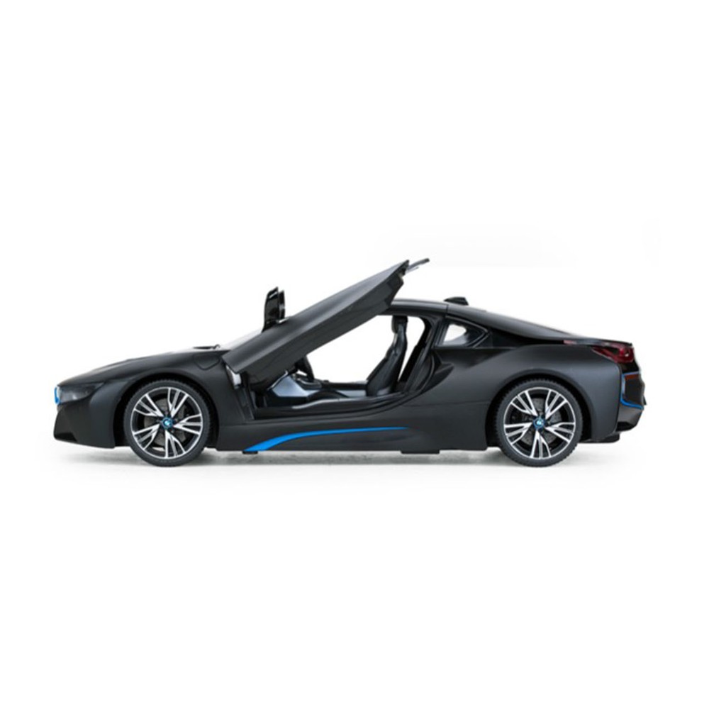 Mô hình xe BMW i8 siêu xe ô tô điều khiển từ xa 1:14 Rastar, tự động mở cửa, có visai đồ chơi ô tô điều khiển từ xa