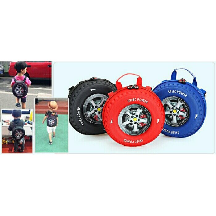 Ba lô hình bánh xe 3D cho bé trai - 3269031 , 531787577 , 322_531787577 , 71000 , Ba-lo-hinh-banh-xe-3D-cho-be-trai-322_531787577 , shopee.vn , Ba lô hình bánh xe 3D cho bé trai