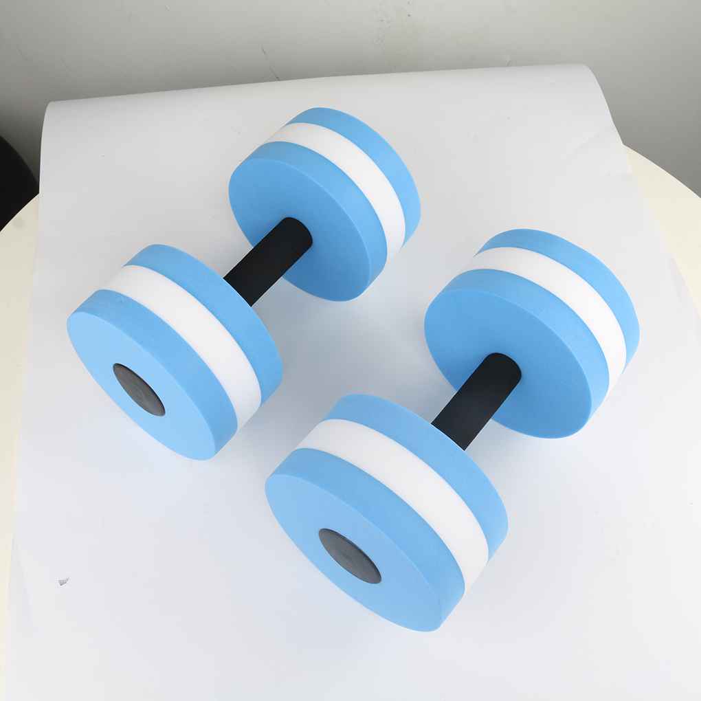 [CHOO] 1 Pair Water Aerobics Dumbbell Aquatic EVA Barbell Aqua Fitness Pool Swimming Yoga Exercise Accessory Elastic