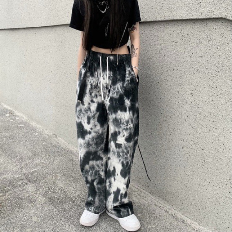 [Mã FAMAYWA giảm 10K đơn 50K] Quần Ống Rộng Dáng Suông Dài Họa Tiết Loang Unisex Nam Nữ Hot Trend - VIETCEN | BigBuy360 - bigbuy360.vn