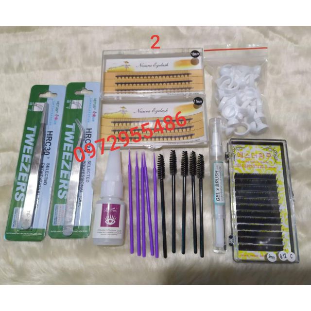 Combo đồ nối mi cho học viên