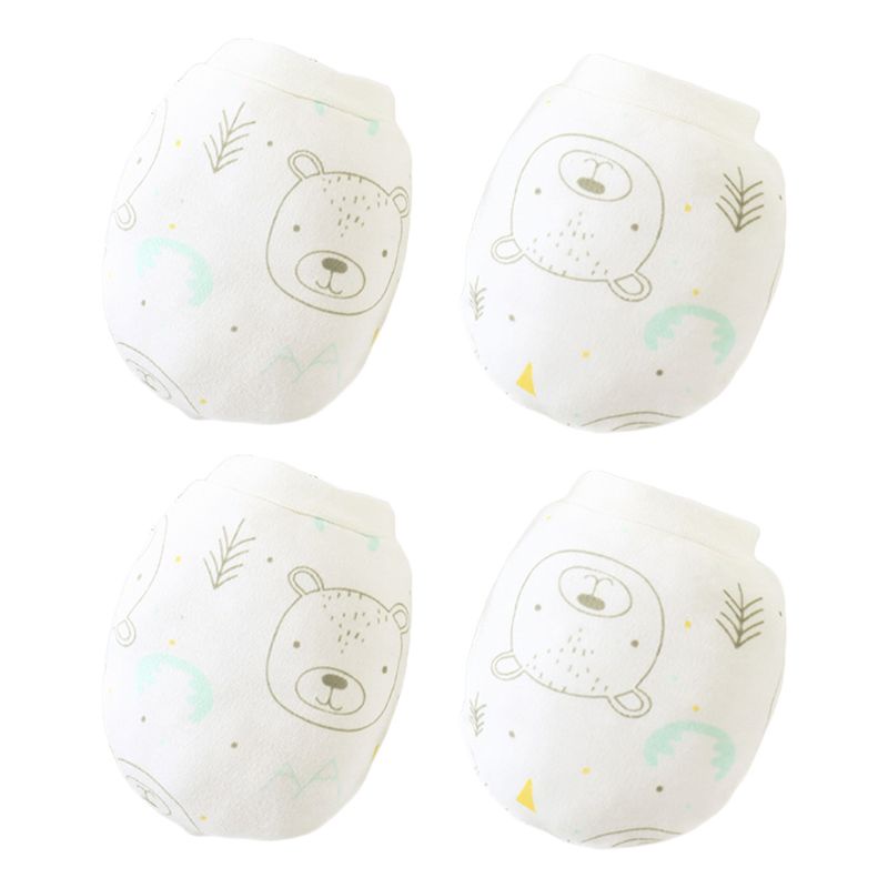 Bộ 2 Đôi Găng Tay Cotton Mềm Mại Thoải Mái Không Trầy Xước