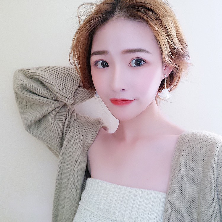 Bông tai tiểu thư nơ voan dịu dàng BT29