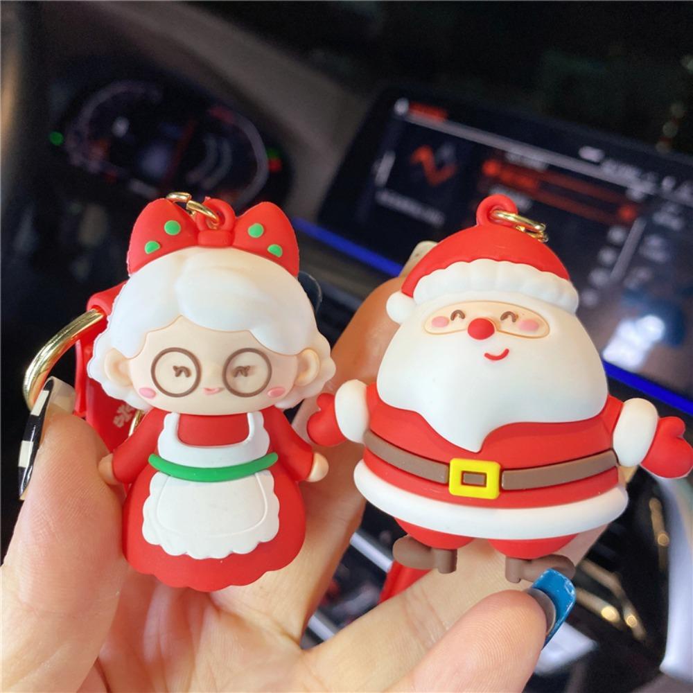 Búp Bê Cao Su Dễ Thương Treo Điện Thoại Di Động Trang Trí Giáng Sinh
