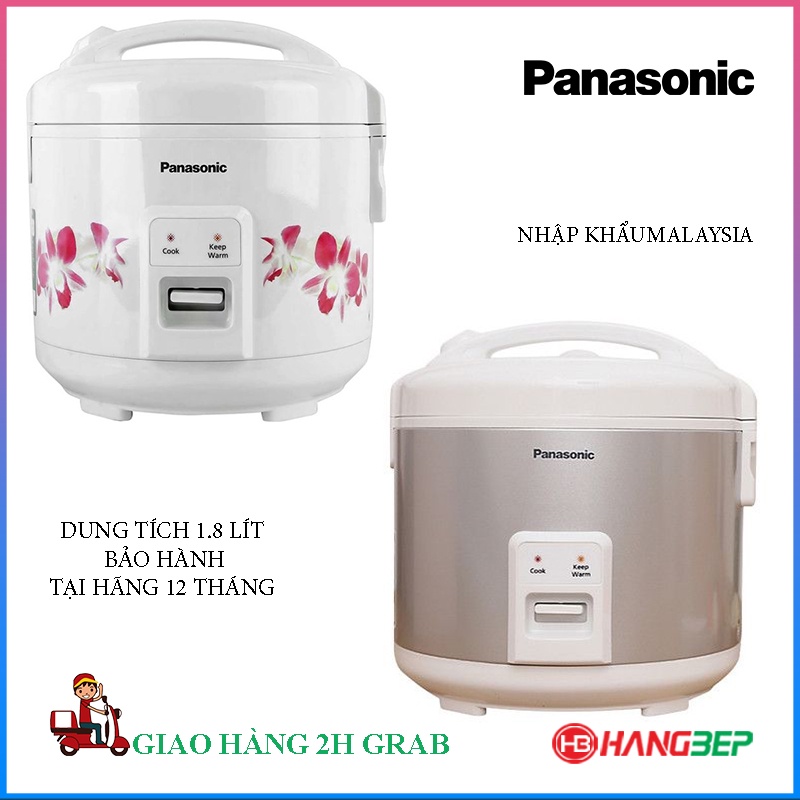 [Mã ELHADEV giảm 4% đơn 300K] Nồi cơm điện Panasonic 1.8 lít SR-MVN187LRA / SR-MVN187HRA - Bảo hành chính hãng 12 tháng