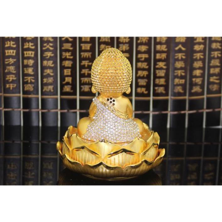 Tượng Phật Tổ Như Lai nước hoa Gắn đá cao cấp Vàng Bạc🎁Tặng 10ml tinh dầu
