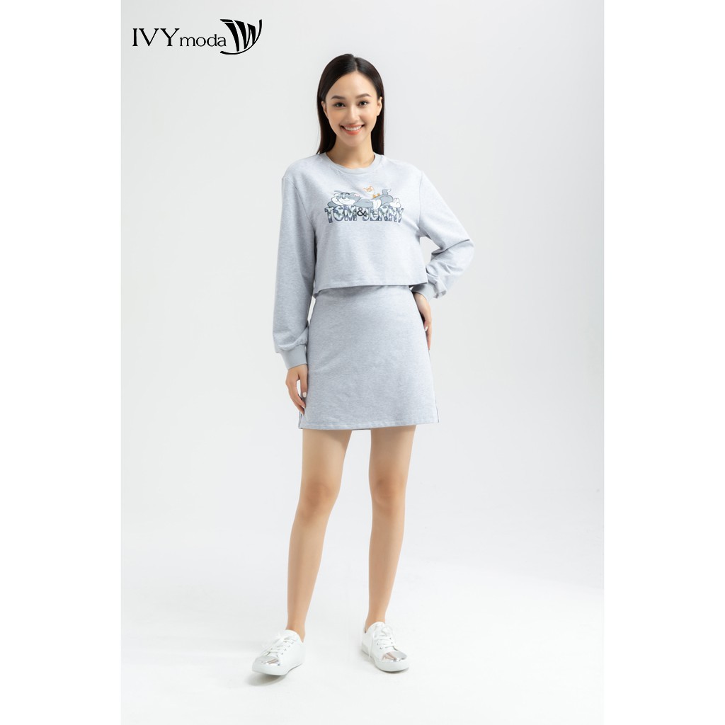 Chân váy thun 2 lớp IVY moda MS 31B8335