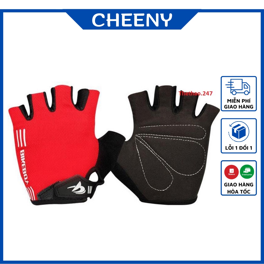 Găng Tay Tập Gym Hở Ngón Nam Nữ, Găng Tay Bikeboy  Chính Hãng Chuyên Nghiệp