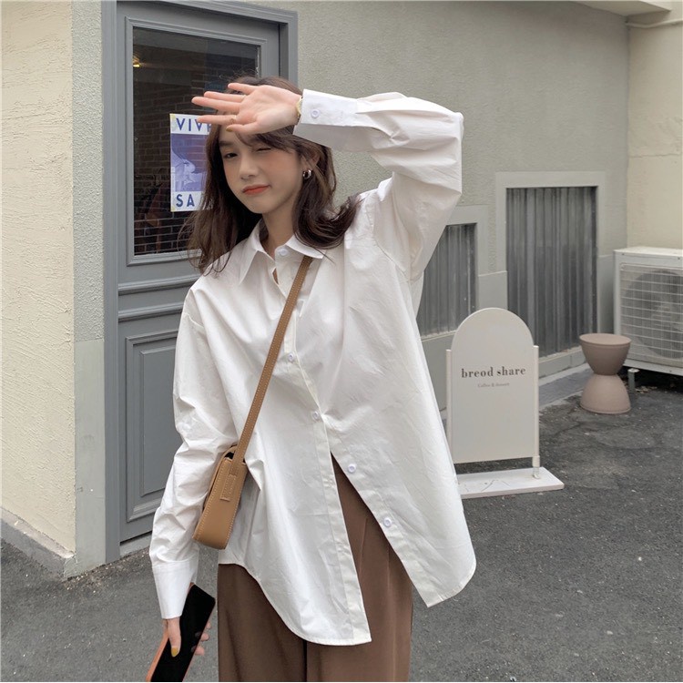 Sơ mi trắng RUBY HOUSE86, áo 2 size M và L chất thô lụa mềm, mát, dầy, mịn hàng đẹp hot hit