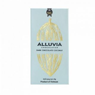 Socola đen Alluvia vị dừa 70% cacao