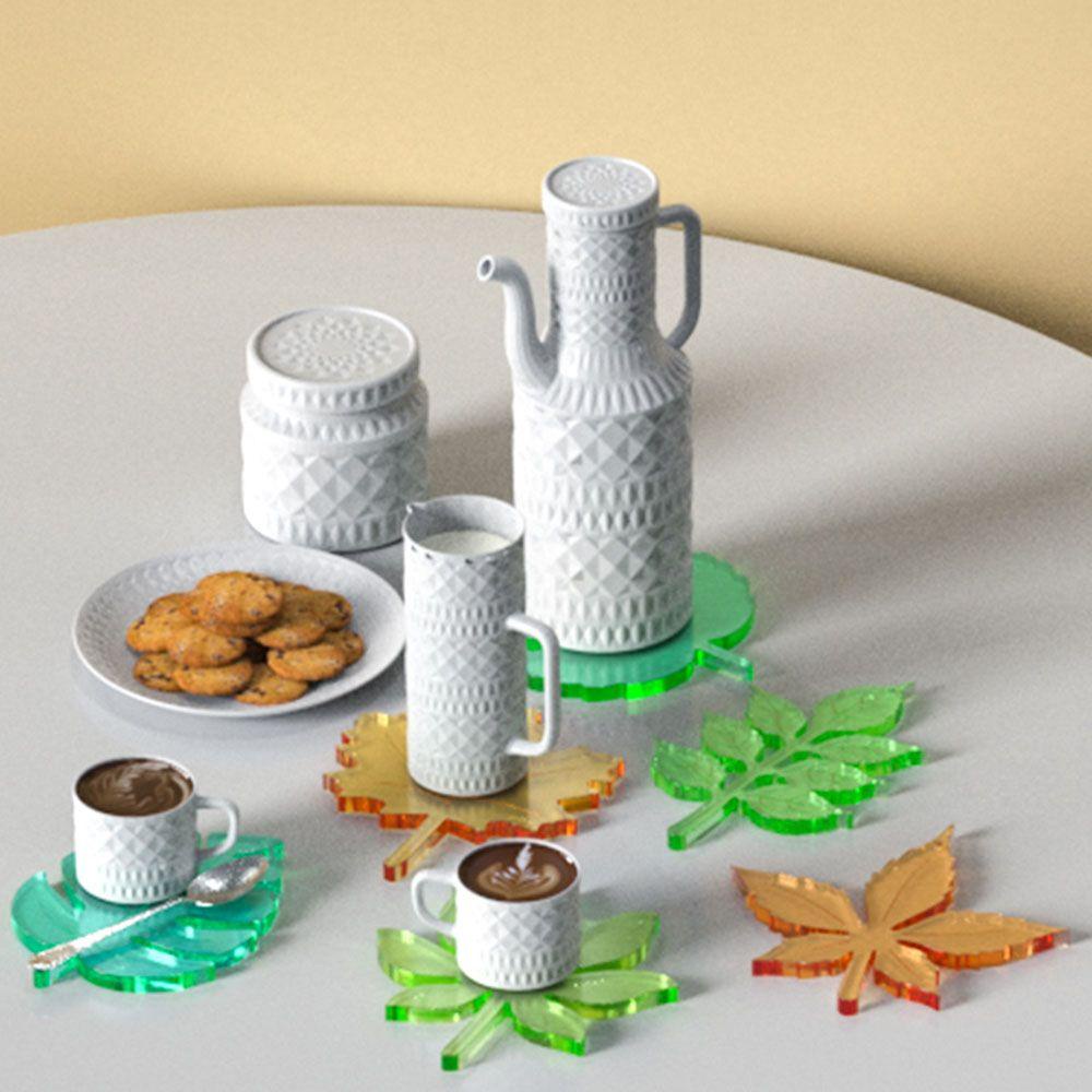 Khuôn Silicone Tạo Hình Đất Sét Hình Chiếc Lá Phong