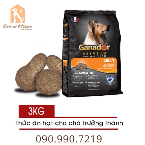 Thức ăn cho chó Ganador Cừu Gạo 3kg