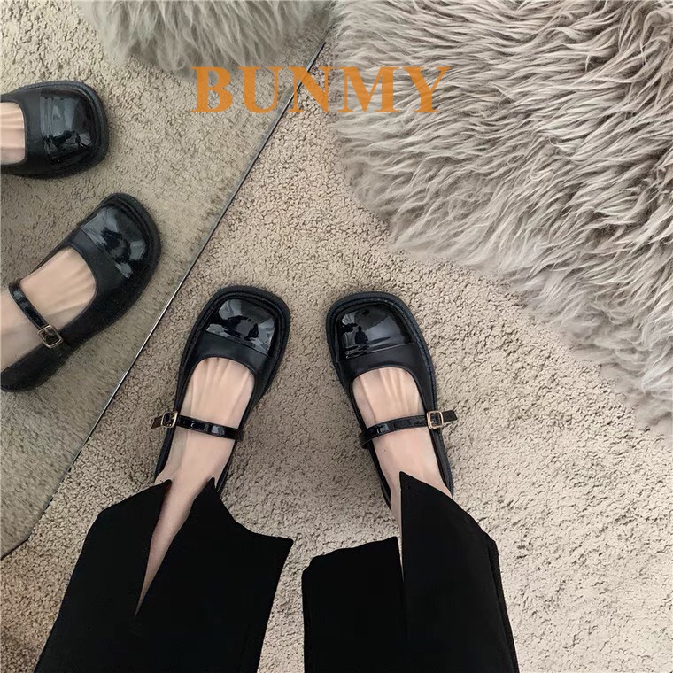 Giày nữ búp bê marry jane dễ thương mũi vuông đế 2,5cm