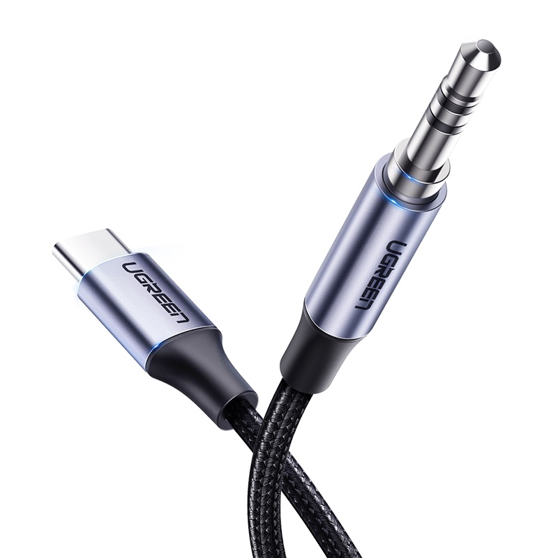 Dây cáp chuyển đổi UGREEN cổng Type C sang 3.5mm AUX 1m cho Huawei Mate 20 P30 Oneplus 7 Pro Xiaomi Mi 6 8 9 SE