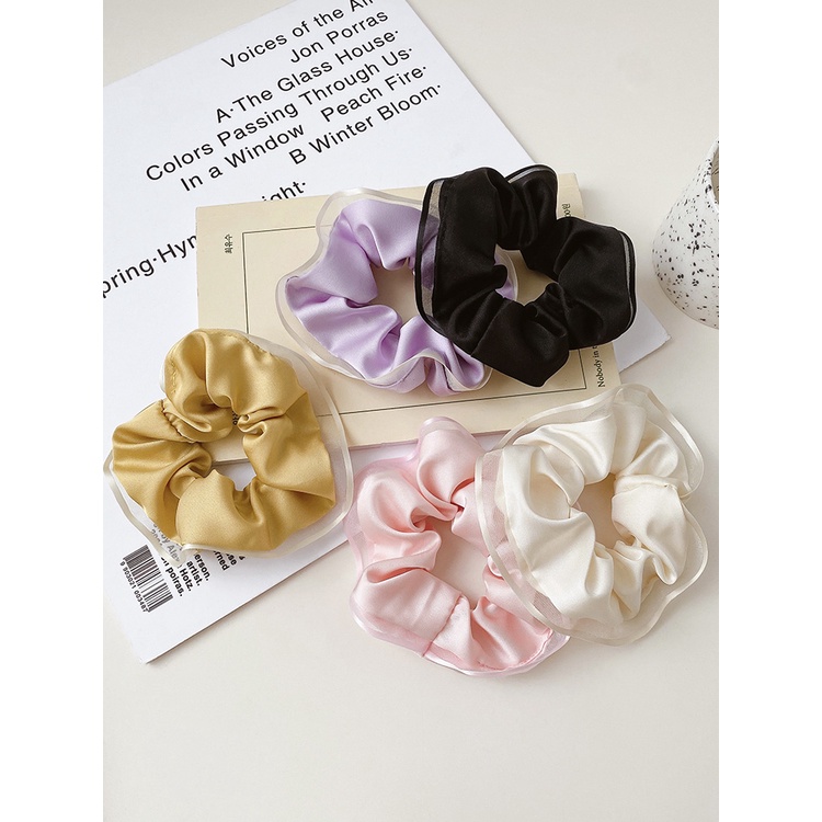 Dây Thun Cột Tóc Màu Trơn Thiết Kế Mới