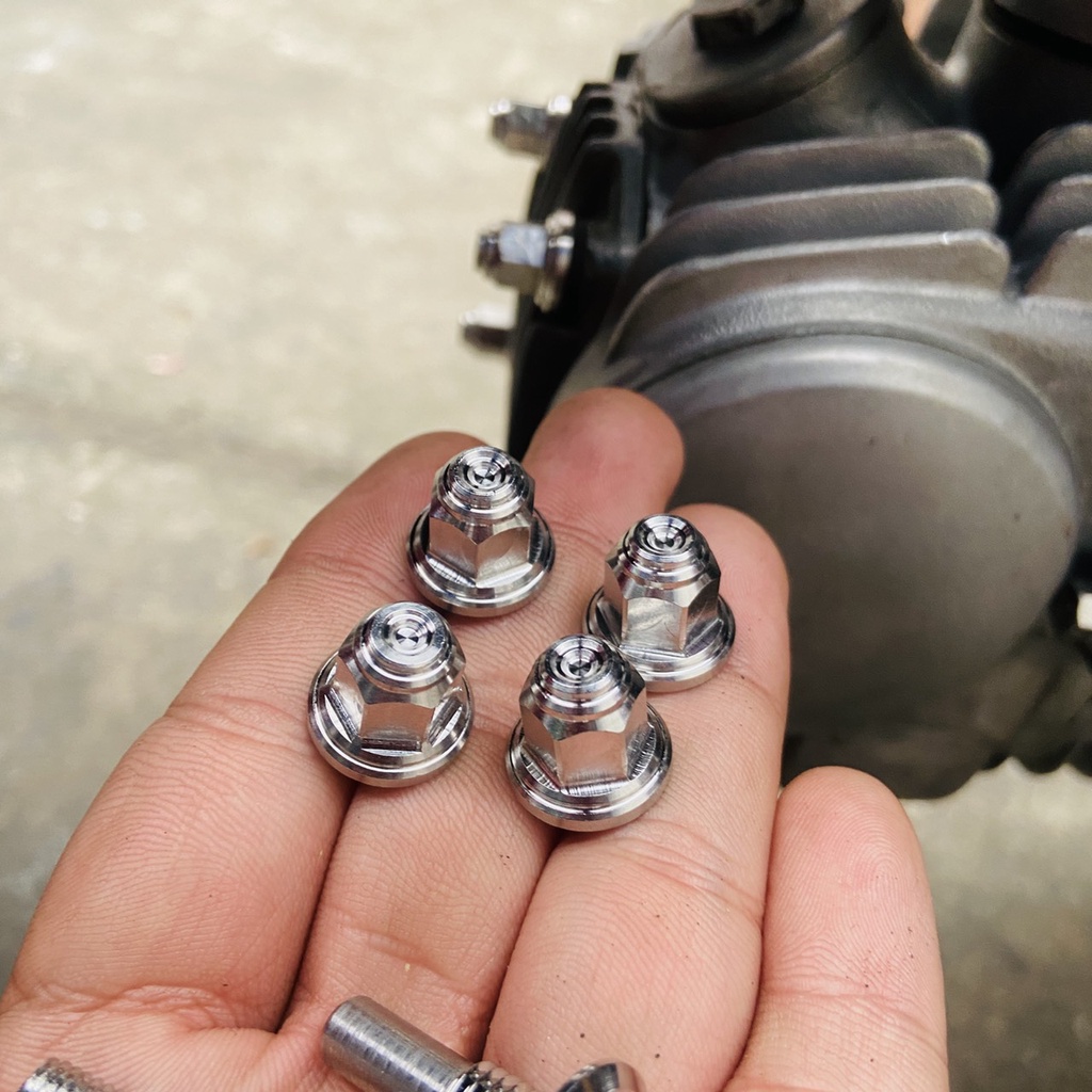 TRỌN BỘ COMBO TÁN ĐẦU LÒNG INOX CHO WAVE DREAM 10 CHI TIẾT MẪU THÁI SIÊU ĐẸP