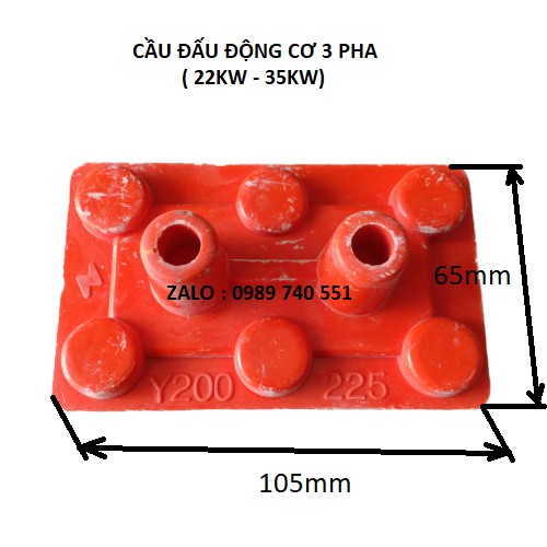 01 Cầu đấu động cơ 3 pha - Cầu đấu 22kw - 35kw mã Y200-225