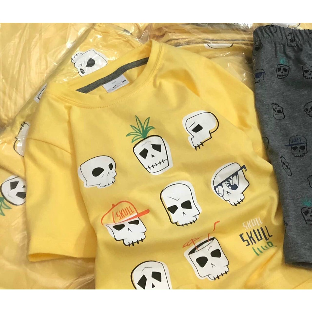 Bộ cotton dòng đại cho bé trai bé gái