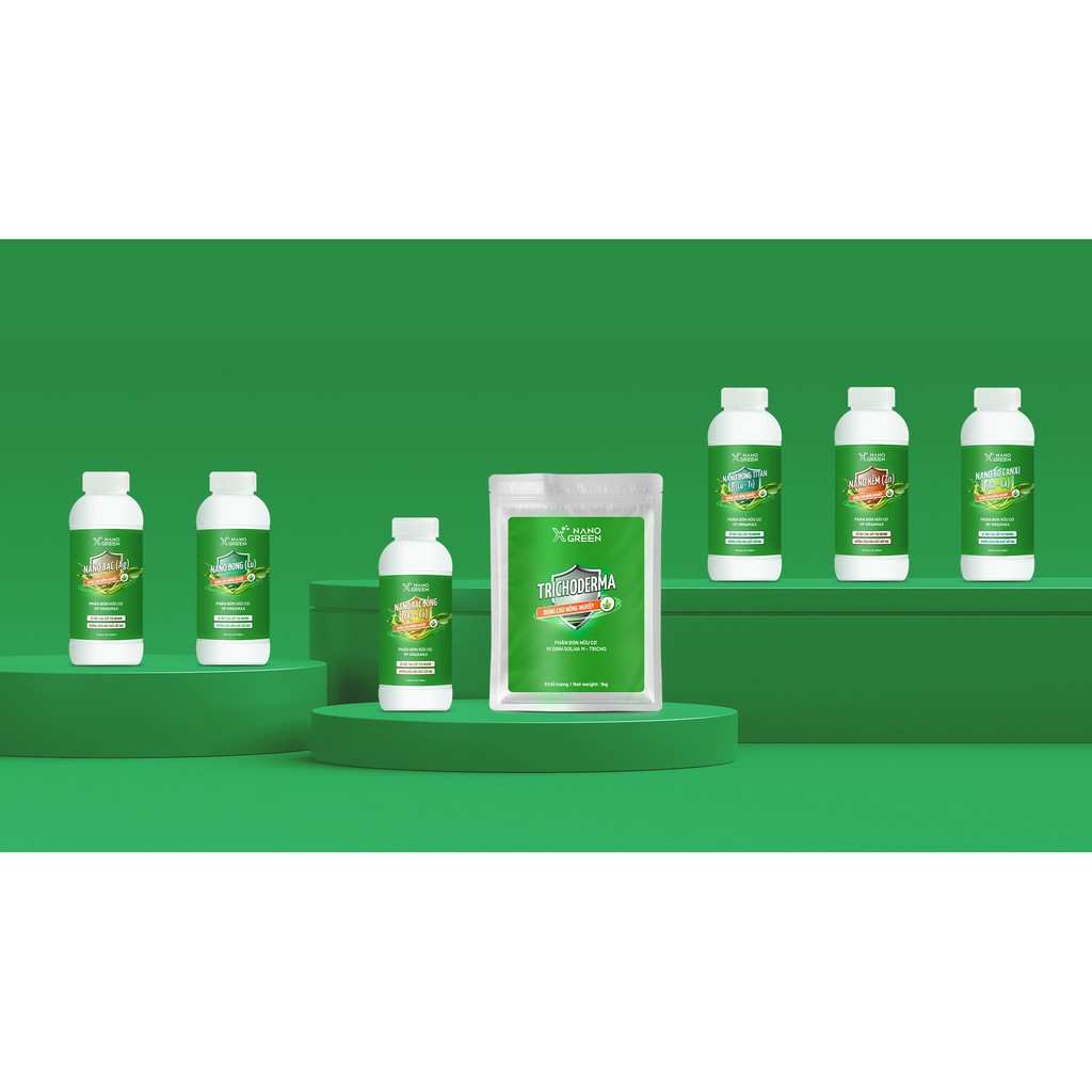 TRICHODERMA NANO XGREEN - nấm đối kháng dùng cho nông nghiệp, Enzyme Hỗ Trợ Quá Trình Phân Hủy Mùn, Chất Hữu Cơ 1kg